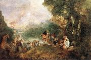 WATTEAU, Antoine The Embarkation for Cythera oil painting picture wholesale